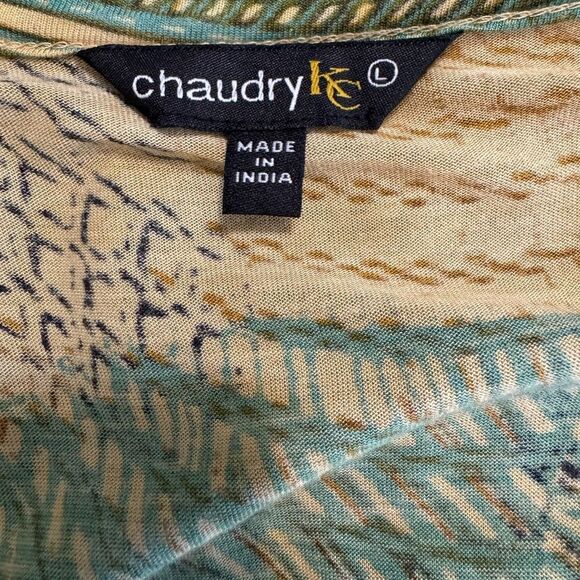 Chaudry Kc Abstract Tropical Animal Print Tiered Mini Dress - Picture 7 of 8